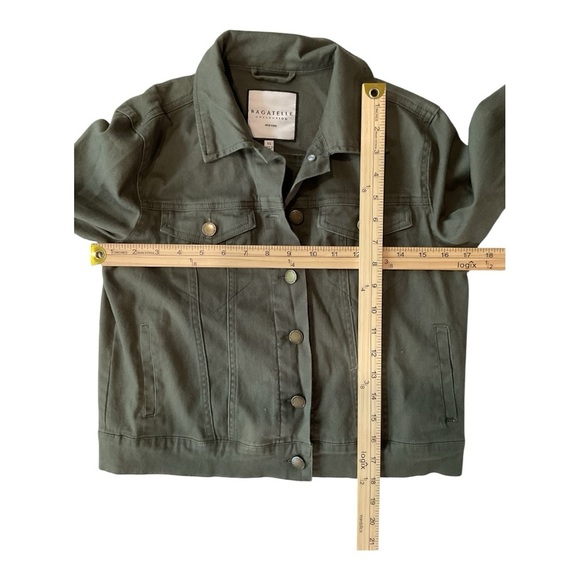 Bagatelle Collection New York Olive Green Cropped Utility Jacket – Size XS - Picture 5 of 8